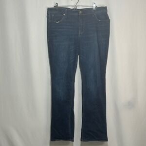 Seven7 Womens Jeans Size 18 Bootcut Dark Wash Denim Jeans